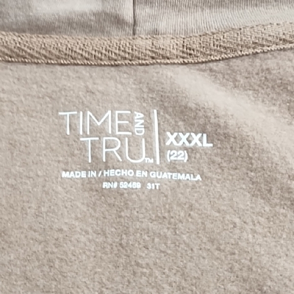 Cozy Tan/Brown Fleece Zip up Hoodie Sweatshirt - Picture 8 of 12